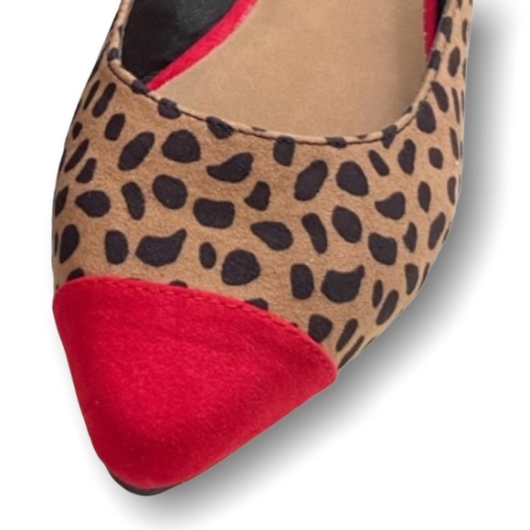 #245 Cheetah Print Red Tip Platforms - Picture 9 of 12